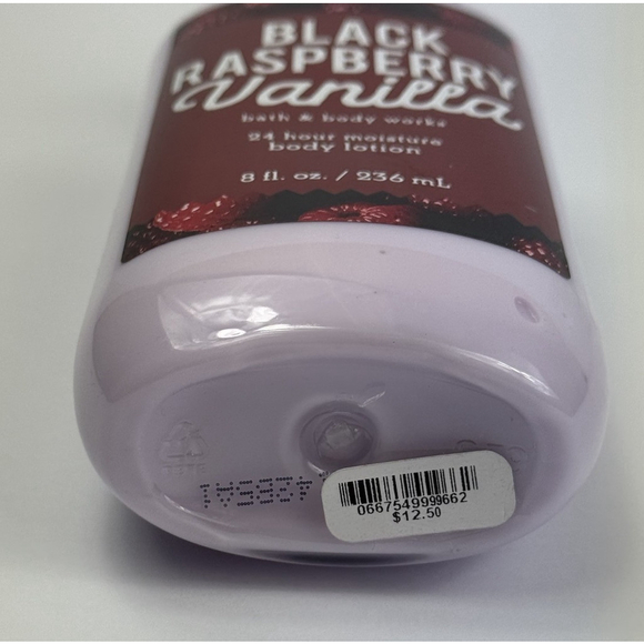 Bath & Body Works BLACK RASPBERRY VANILLA Super Smooth Body Lotion 8 fl oz - Picture 3 of 3